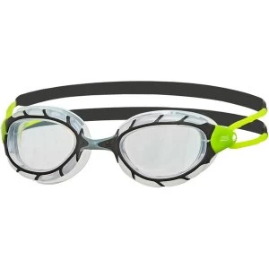 Image of Zoggs Predator Goggles Black/Lime/Clear