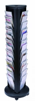 Image of Alba A4 Rotary 39 Compartment Mobile Display Unit Carousel DDTOWER