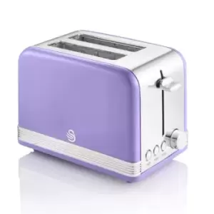 Image of Swan ST19010PURN 2 Slice Retro Toaster