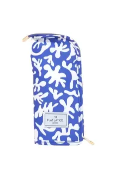 Image of Groovy Blue Standing Makeup Brush Case