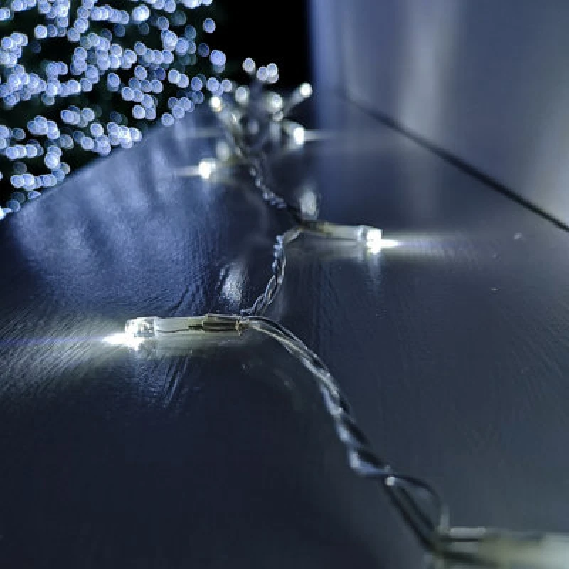 Image of Samuel Alexander 200 LED 16M Premier Christmas Outdoor Function Lights Timer Clear Cable In White