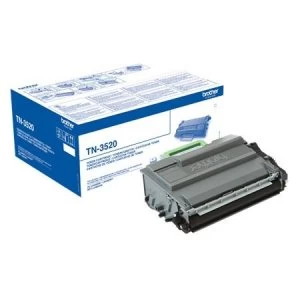 Image of Brother TN3520 Black Laser Toner Ink Cartridge