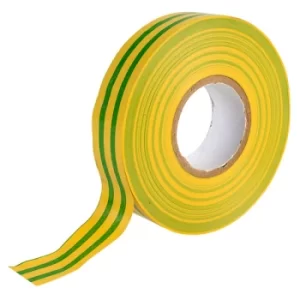 Image of Ultratape Green/Yellow Electrical PVC Insulating Tape 19mm x 33m