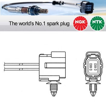 Image of NGK OZA253-F26 / 1655 Lambda Sensor Zirconia Type Oxygen O2 Exhaust Probe