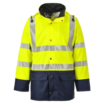 Image of Sealtex Ultra Anti Fungal Hi Vis Jacket Yellow / Navy S