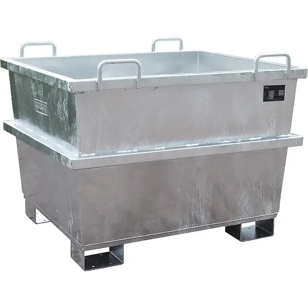 Image of eurokraft pro capacity 0.75 m³, capacity 0.75 m³, hot dip galvanised, 2+ items