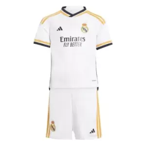Image of adidas Real Madrid Home Minikit 2023 2024 Infants - White
