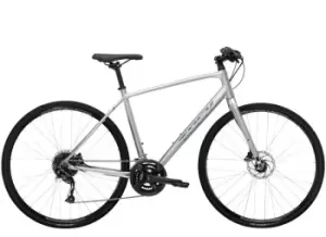 Image of 2023 Trek FX 2 Disc Hybrid Bike in Quicksilver