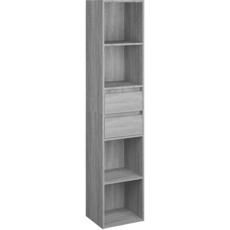 Image of VIDAXL Book Cabinet Grey Sonoma 36x30x171cm Engineered Wood Vidaxl 8720286954522