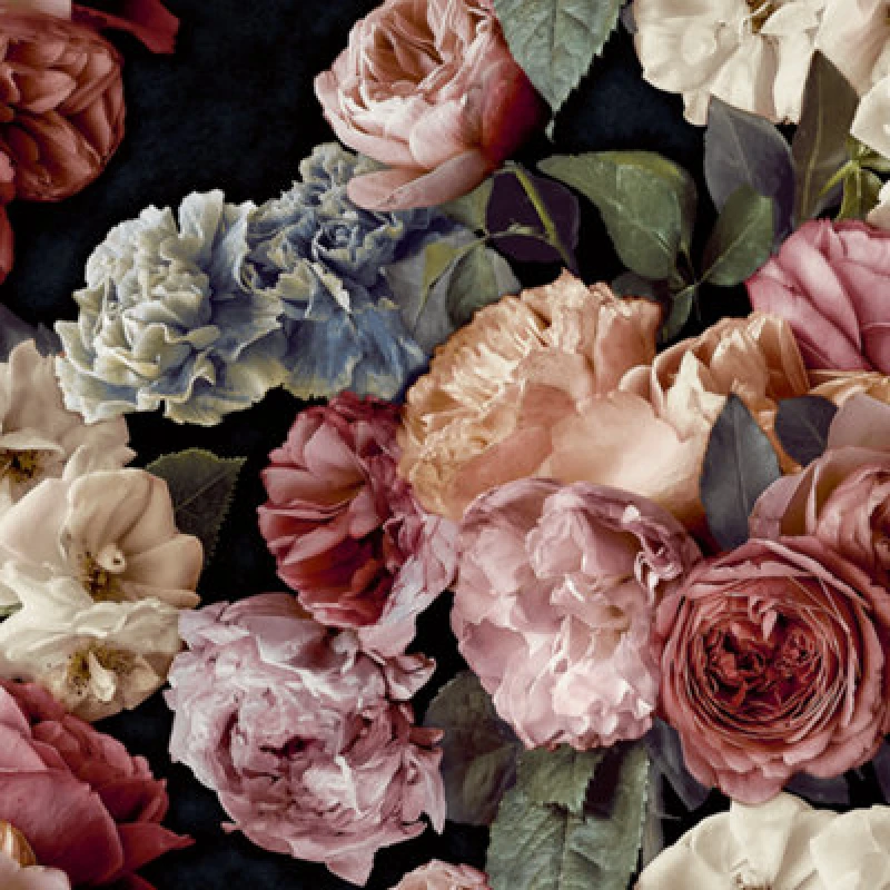 Image of Grandeco Paul Moneypenny Gabrielle Maximalist Floral Wallpaper Red unisex