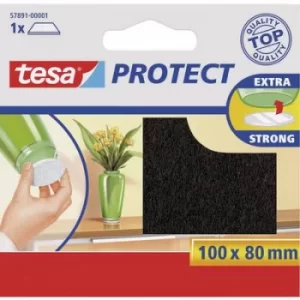Image of tesa 57891-00001-00 Felt slider self-adhesive Brown (L x W) 100 mm x 80 mm