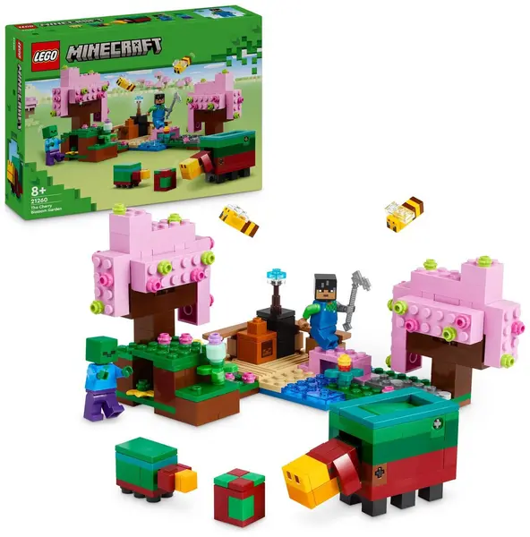 Image of LEGO LEGO Minecraft The Cherry Blossom Garden Building Toy 21260