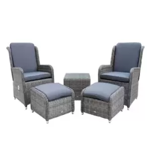 Image of Katie Blake Seville Reclining Lounge Set - Grey