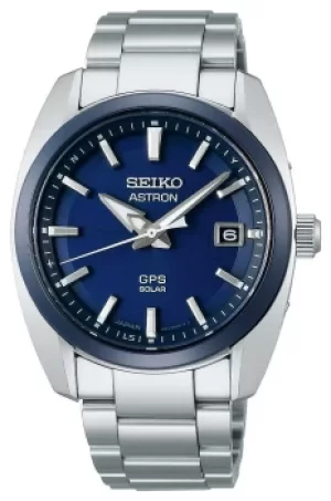 Image of Seiko Astron GPS Solar 39mm Blue Dial SSJ003J1 Watch