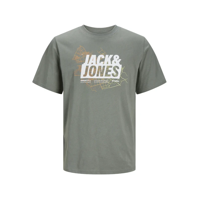 Image of jack & jones T-Shirt Jack & Jones Map Logo Vert Male S