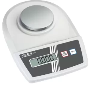 Image of KERN Laboratory scales, 2 button operation, with wind guard, weighing range up to 200 g, read-out accuracy 0.001 g, weighing plate 82 mm