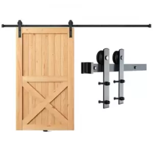 Image of VEVOR 8FT Sliding Barn Door Hardware Closet Track Kit for Single Door I Hanger