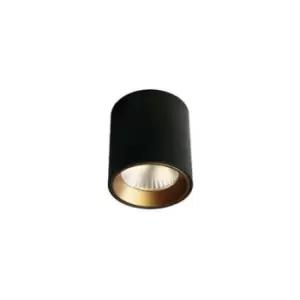 Image of Larissa Lighting - Larissa Kiten Black Surface Mounted Ceiling Lamp LED 7W 35deg 230V Round Dimmable