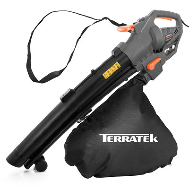 Image of TERRATEK Outdoor Electric Leaf Blower Garden Vacuum & Shredder 3000W 35L Collection Bag - Terratek TGV3000