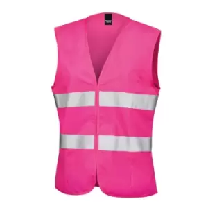 Image of Result Core Womens/Ladies Sleeveless Hi Vis Vest (XS/8) (Fluorescent Pink)