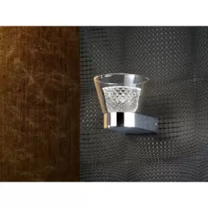 Image of Schuller Lucia LED Crystal Double Glass Shade Wall Light, 450lm, 3500K