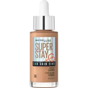 Image of Maybelline Super Stay up to 24H Skin Tint Foundation + Vitamin C 30ml (Various Shades) - 36