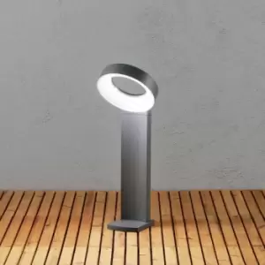 Image of Asti Outdoor Modern Post Light Short Dark Grey LED, IP44