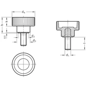 Image of GN421-M5-15 Knurled Thumb Screw