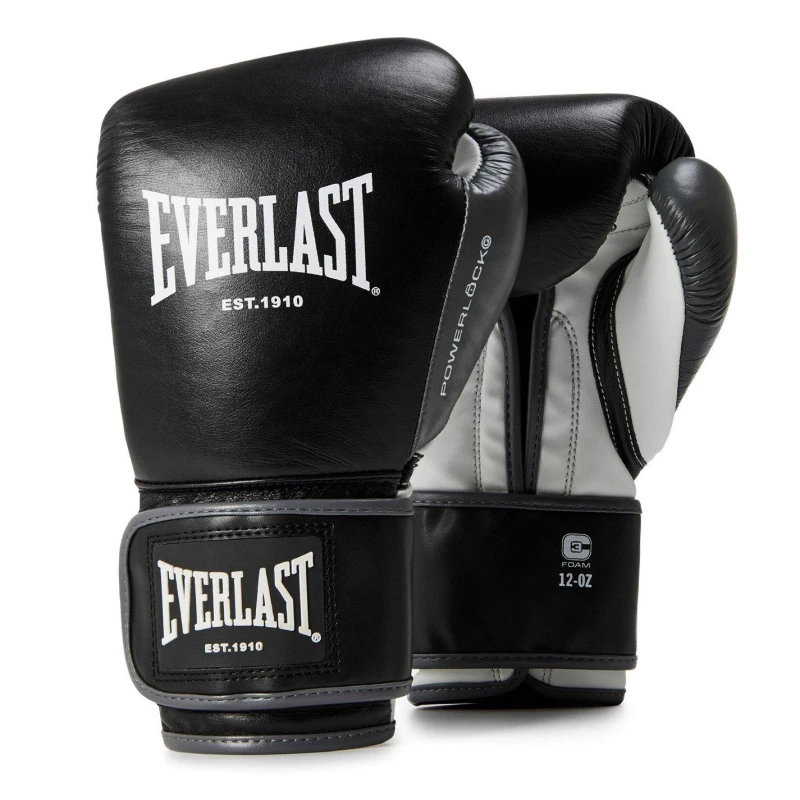 Image of Everlast Powerlock OG Advanced Training Glove Hook & Loop Black unisex 10oz