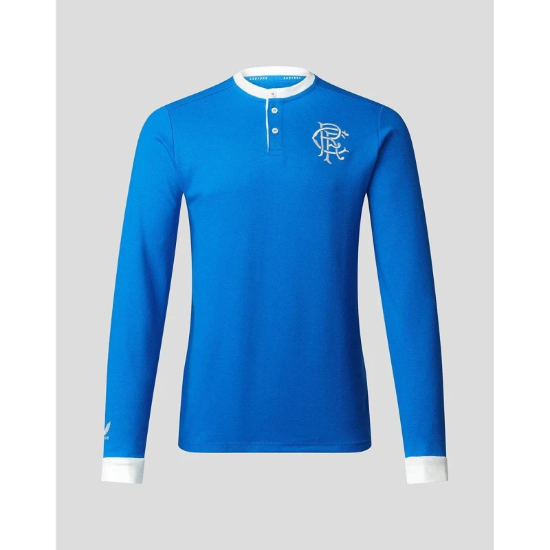 Image of Castore LS Polo - Blue Blue S