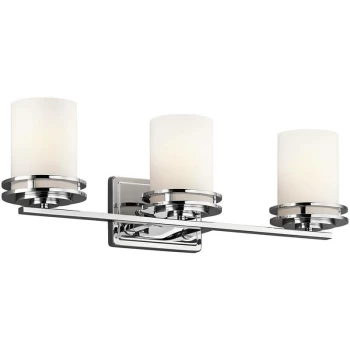 Image of Elstead - Hendrik - 3 Light Bathroom Wall Light Polished Chrome IP44, G9