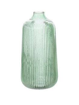 Image of Sass & Belle Tall Fluted Glass Vase Green
