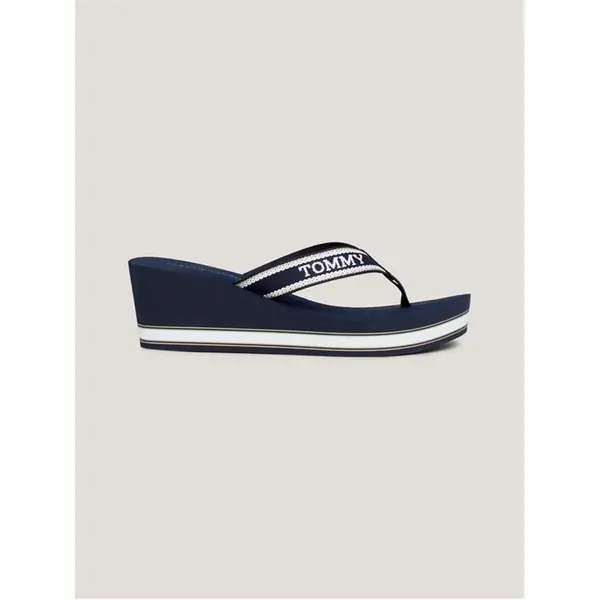 Image of Tommy Hilfiger Tommy Beach Wedge Ld43 Flip Flops 5 (38) White 22008301250