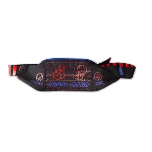 Image of NINTENDO Super Mario Bros. Neon Characters Print Waist Bag