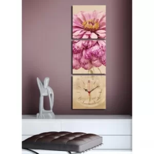 Image of 3P2828CS-19 Multicolor Decorative Canvas Wall Clock (3 Pieces)