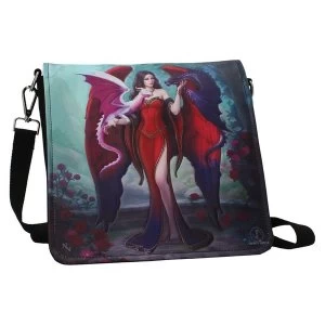 Image of Dragon Mistress Embossed Shoulder Bag
