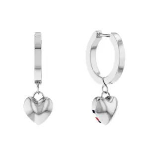 Image of Ladies Tommy Hilfiger Jewellery Hanging Heart Earrings