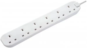 Image of Masterplug 6 Socket Extension Lead - 2m