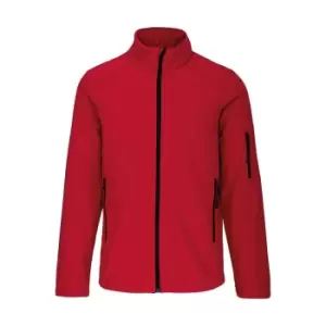 Image of Kariban Mens Soft Shell Jacket (L) (Red)