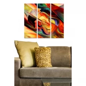 Image of MDF225930193 Multicolor Decorative MDF Painting (3 Pieces)