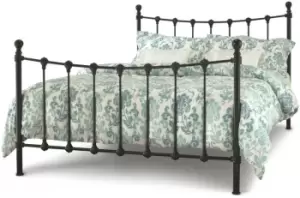 Image of Serene Marseille 5ft King Size Black Metal Bed Frame