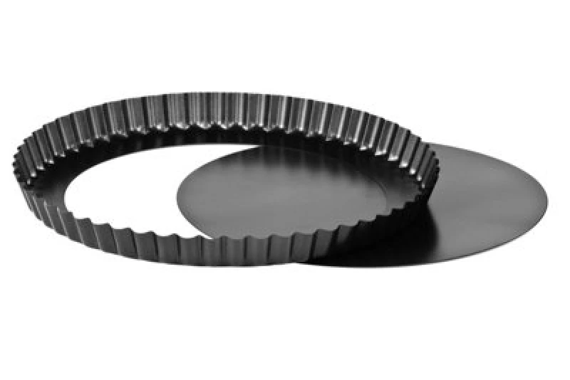 Image of Premier Housewares Large Fluted Flan Tin Black