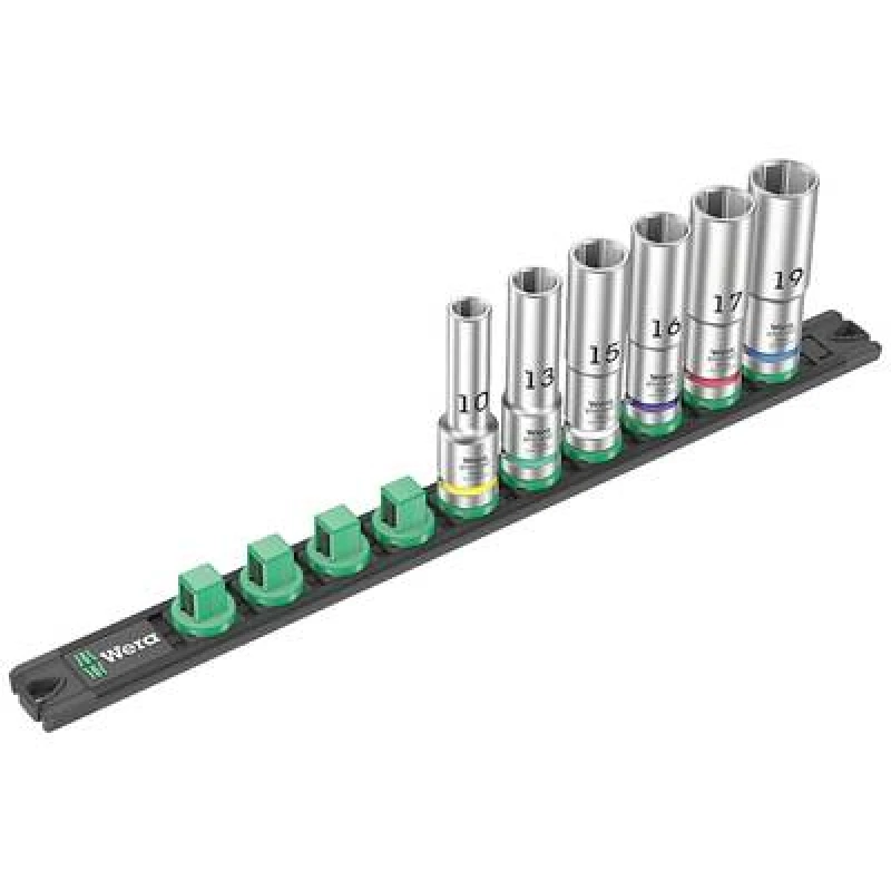 Image of Wera Wera C Deep Bit set Imperial 1/2 6 Piece 05005470001 05005470001