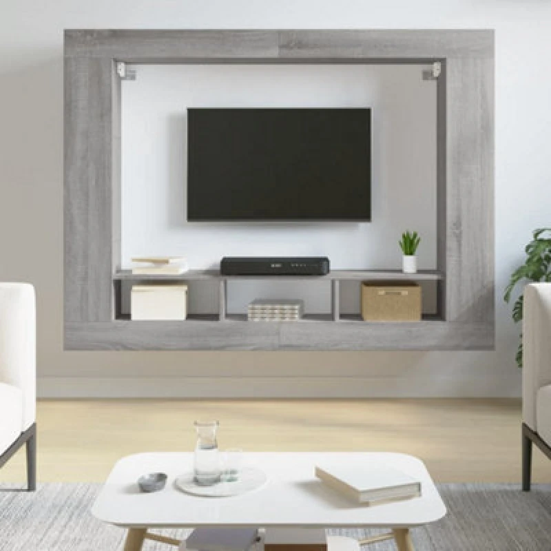 Image of VIDAXL TV Cabinet Grey Sonoma 152x22x113cm Engineered Wood Vidaxl 8720845922122