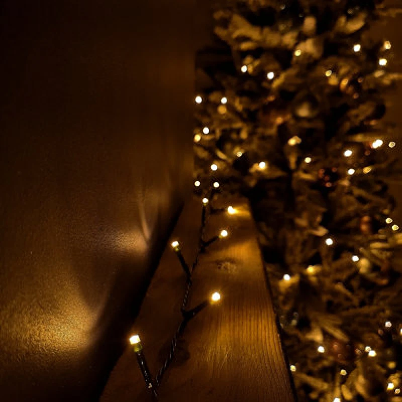 Image of Samuel Alexander 200 LED 16m Supabrights Indoor Outdoor Christmas Lights in Vintage Gold with Timer Gold