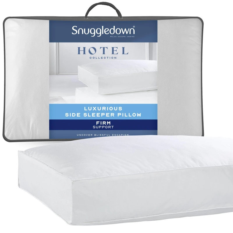 Image of Snuggledown 2 Pack Hotel Side Sleeper Box Pillow White unisex