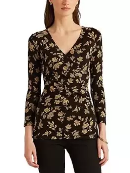 Image of Lauren by Ralph Lauren Alayja Long Sleeve Pullover - Black Size M Women