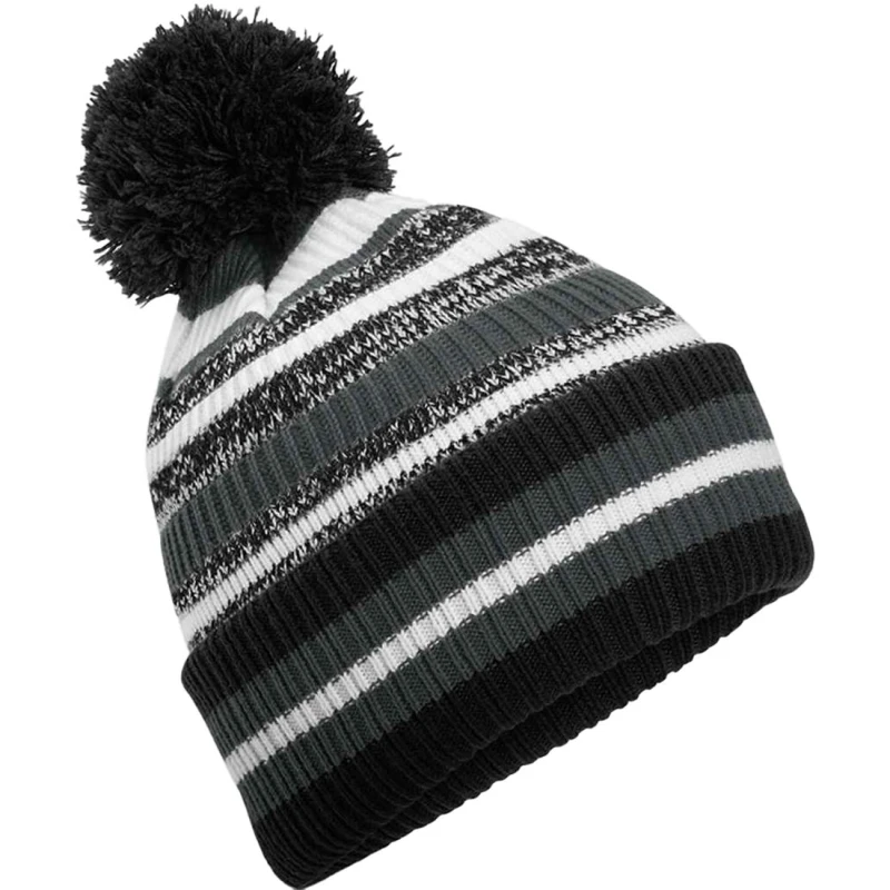 Image of Beechfield Beechfield Men Multi-Sport Fan Pom Pom Beanie in Black One Size Male 5063693917470
