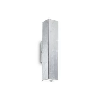 Image of Sky 2 Light Up & Down Wall Light Silver, GU10