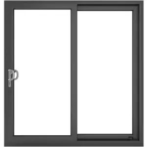 Image of Crystal uPVC Internal Sliding Patio Door Left Hand Open 2090mm x 2090mm Clear Double Glazed /White in Grey